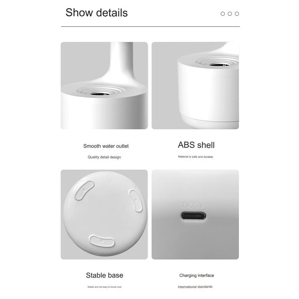 Anti Gravity Humidifier with LED Clock Display, Ultrasonic Water Drip Humidifier, Cool Mist Aromatherapy Diffuser, Floating Water Droplet Humidifier, Rain Cloud Diffuser, Levitating Water Drop