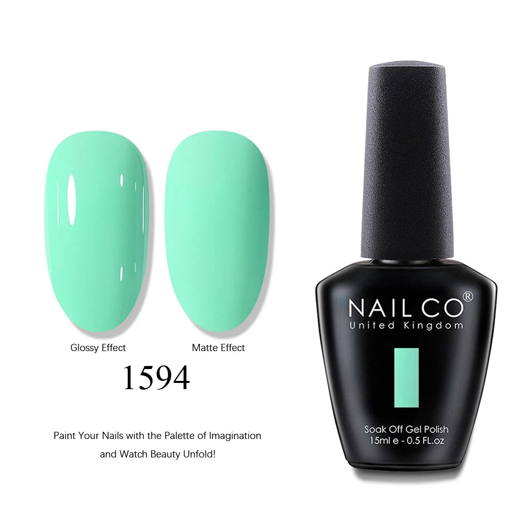 NAILCO UV Gel Nail Polish - Top & Base Coat Set | Soak Off