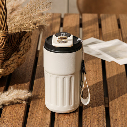 Smart Digital Thermal Bottle - 450ml Stainless Steel Insulated Coffee Mug