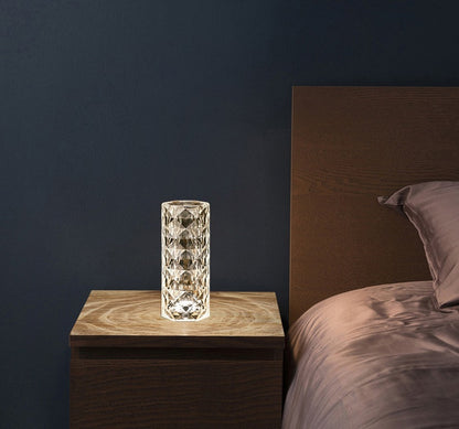 Nordic Crystal Lamp - USB Touch Dimming Diamond Night Light