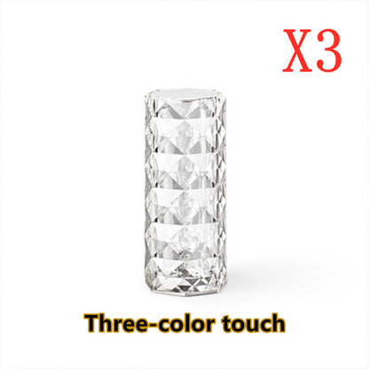 Nordic Crystal Lamp - USB Touch Dimming Diamond Night Light