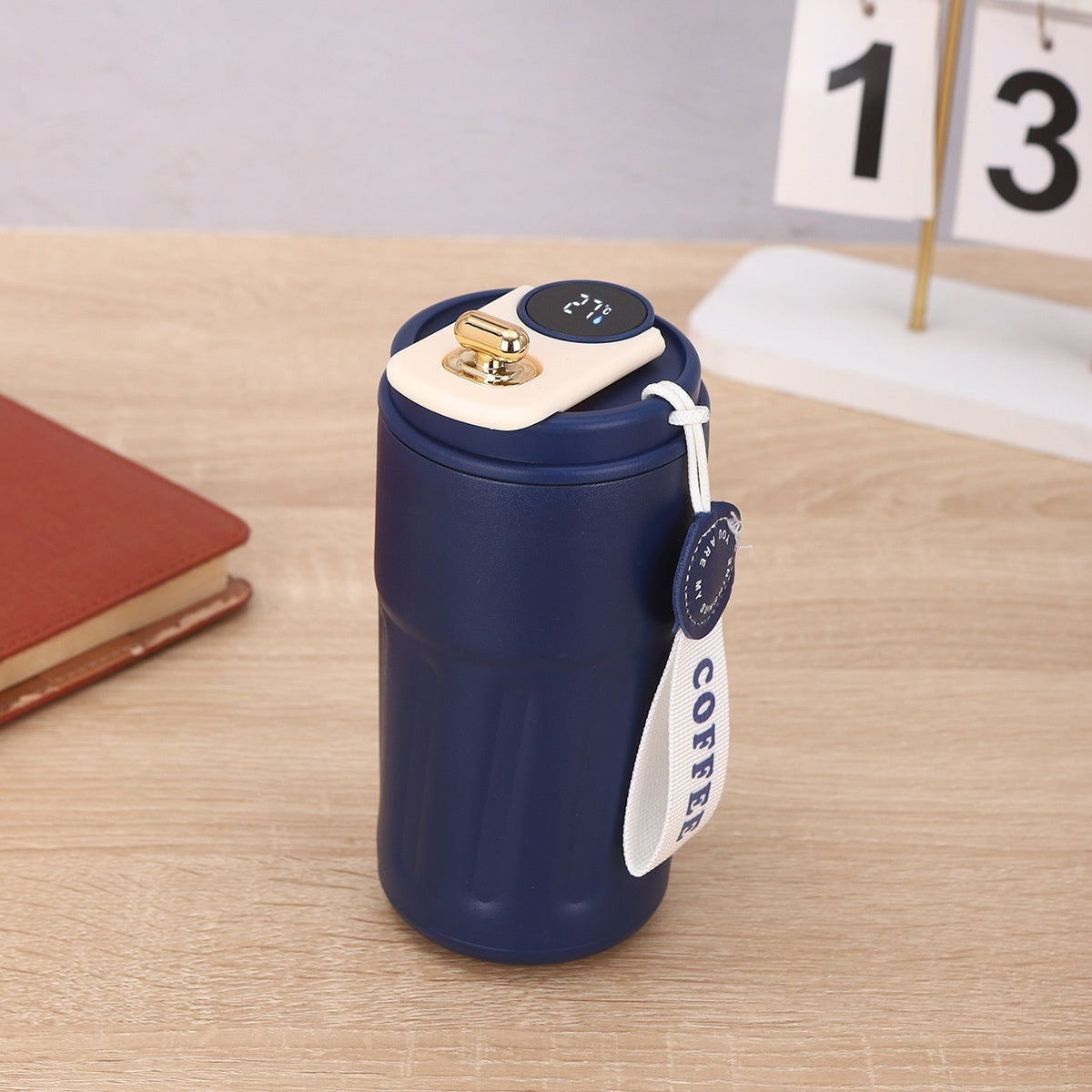 Smart Digital Thermal Bottle - 450ml Stainless Steel Insulated Coffee Mug