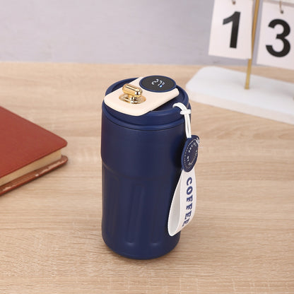 Smart Digital Thermal Bottle - 450ml Stainless Steel Insulated Coffee Mug