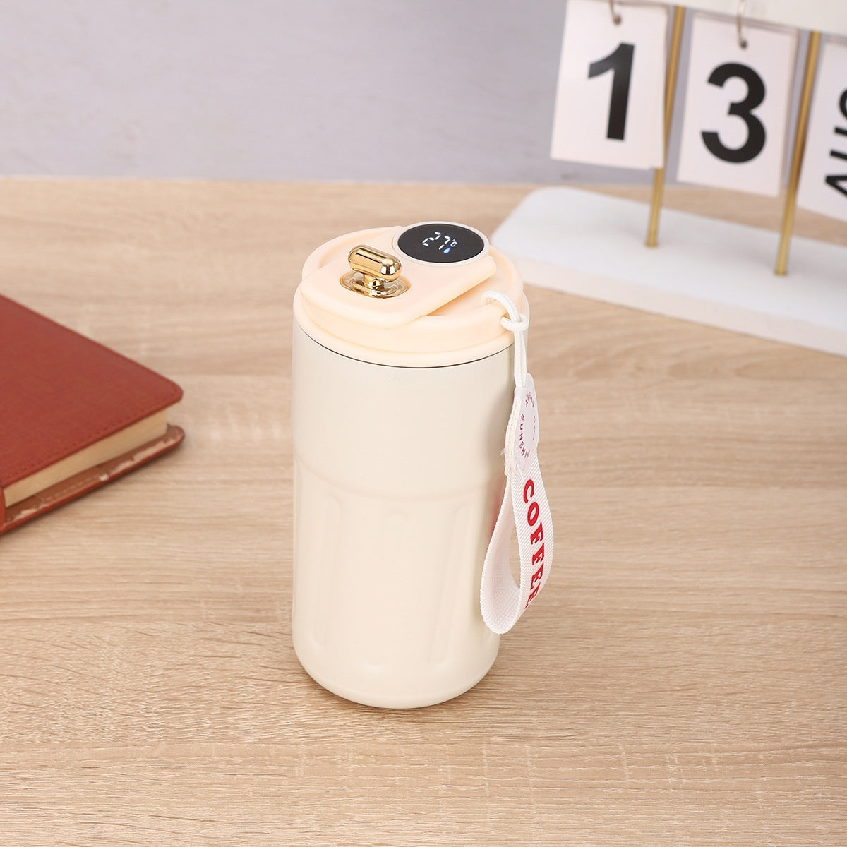 Smart Digital Thermal Bottle - 450ml Stainless Steel Insulated Coffee Mug