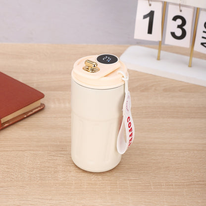 Smart Digital Thermal Bottle - 450ml Stainless Steel Insulated Coffee Mug