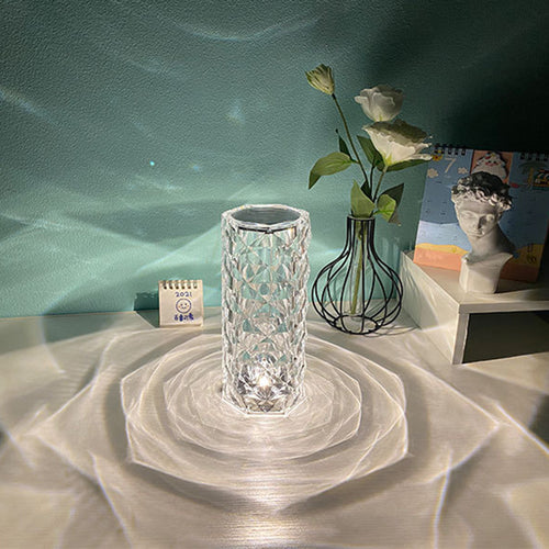 Nordic Crystal Lamp - USB Touch Dimming Diamond Night Light