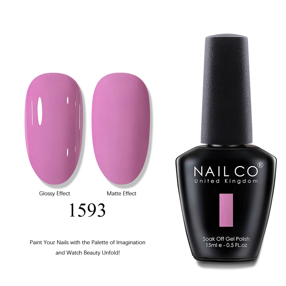 NAILCO UV Gel Nail Polish - Top & Base Coat Set | Soak Off
