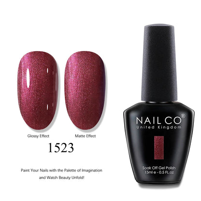 NAILCO UV Gel Nail Polish - Top & Base Coat Set | Soak Off