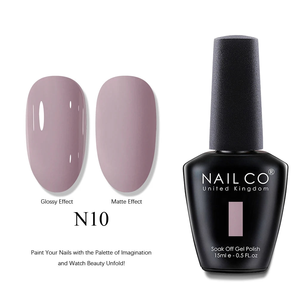 NAILCO UV Gel Nail Polish - Top & Base Coat Set | Soak Off