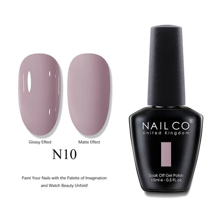 NAILCO UV Gel Nail Polish - Top & Base Coat Set | Soak Off