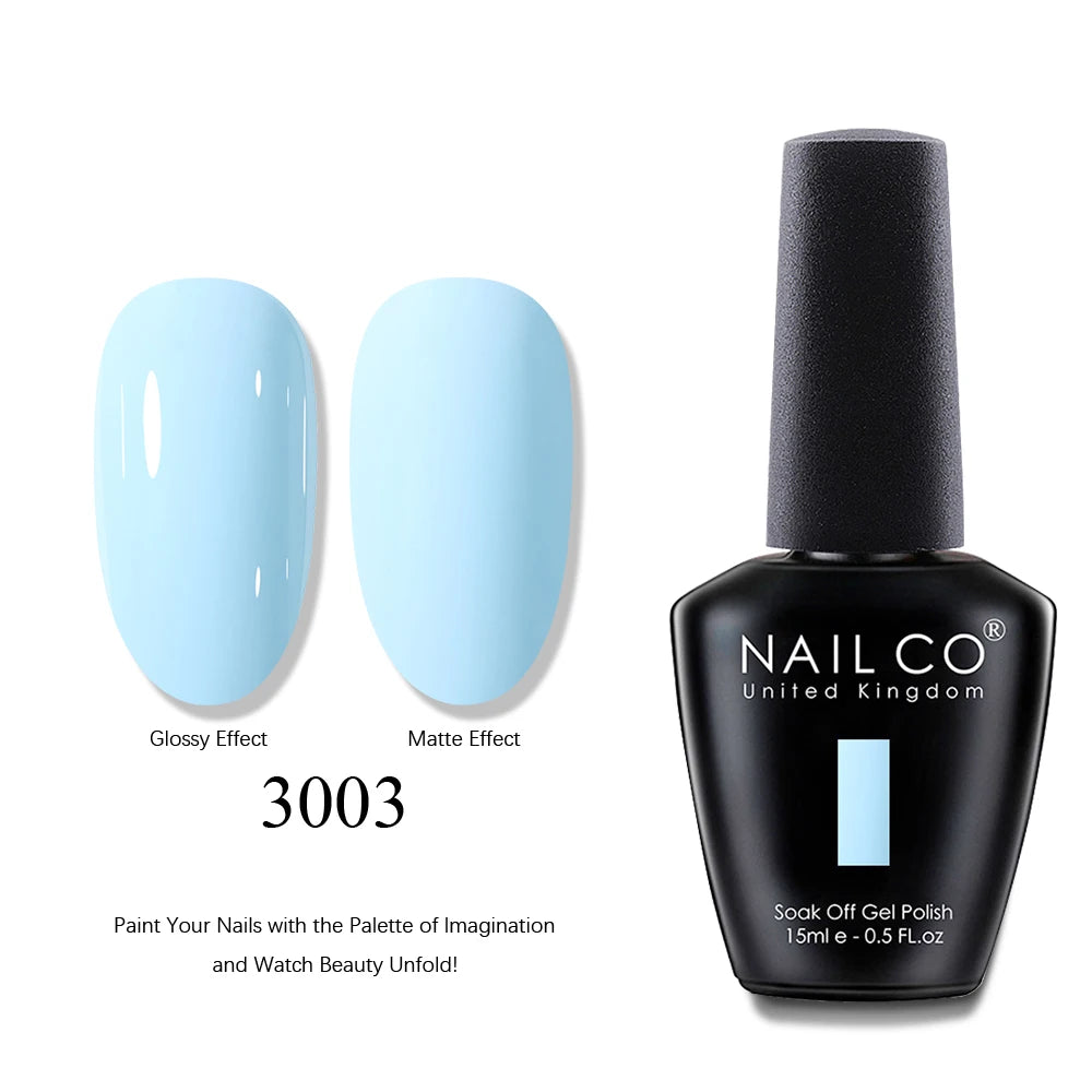 NAILCO UV Gel Nail Polish - Top & Base Coat Set | Soak Off