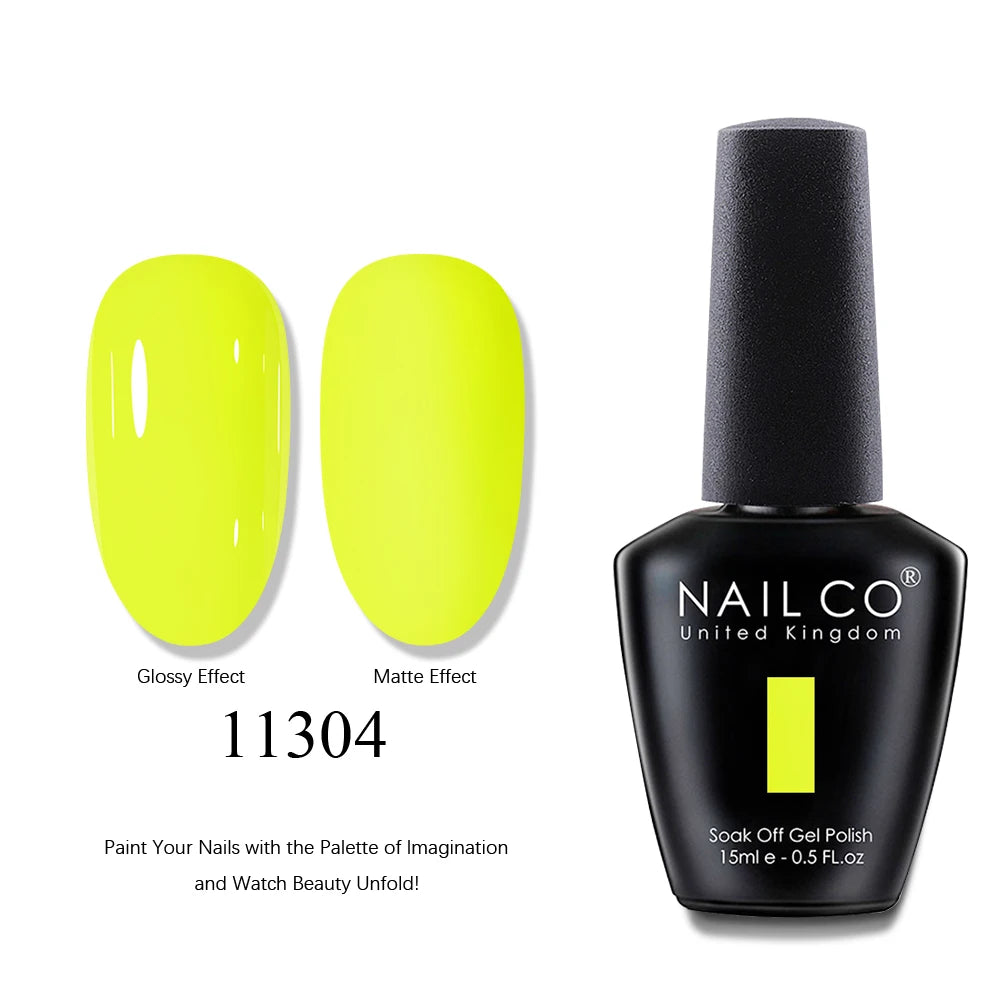 NAILCO UV Gel Nail Polish - Top & Base Coat Set | Soak Off