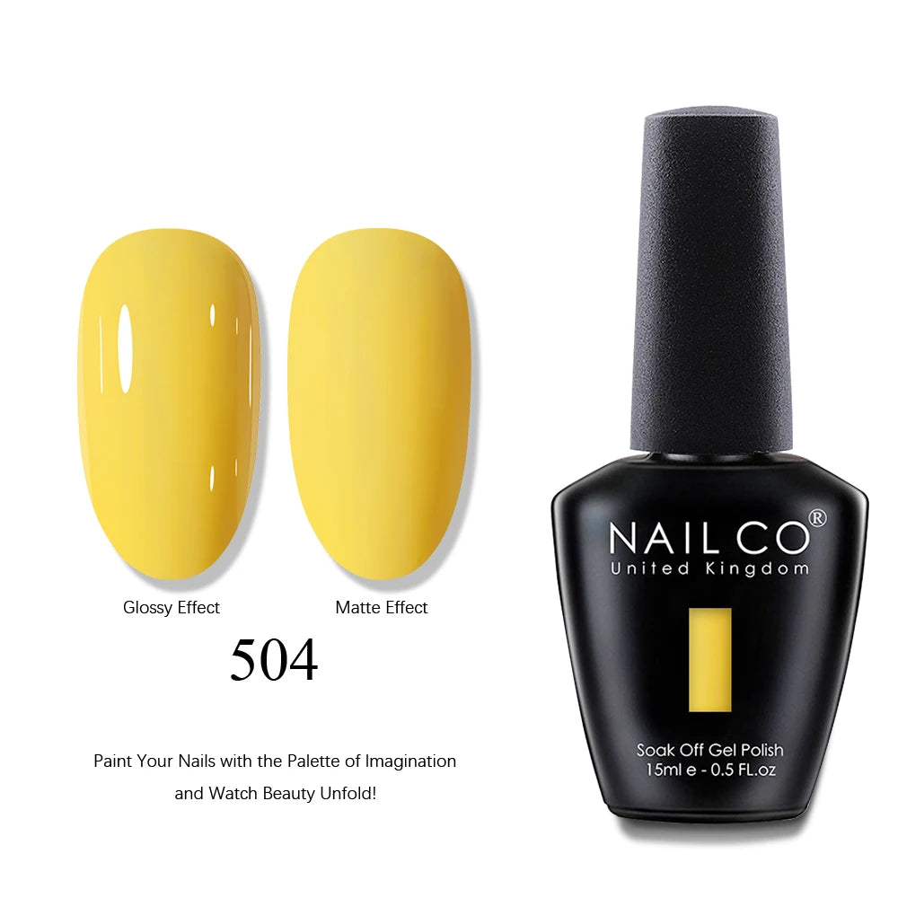 NAILCO UV Gel Nail Polish - Top & Base Coat Set | Soak Off