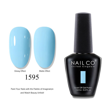 NAILCO UV Gel Nail Polish - Top & Base Coat Set | Soak Off