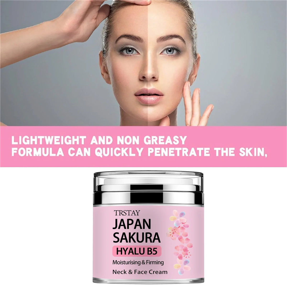 Sakura Tone Up Cream with Hyaluronic Acid