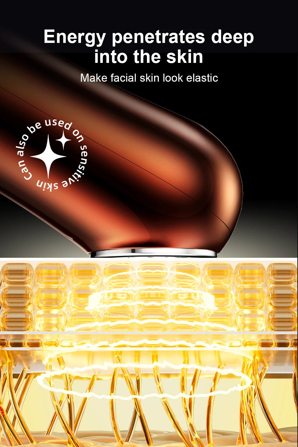 RF Microcurrent Facial Device - Anti-Aging Skin Rejuvenation