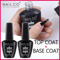 NAILCO UV Gel Nail Polish - Top & Base Coat Set | Soak Off