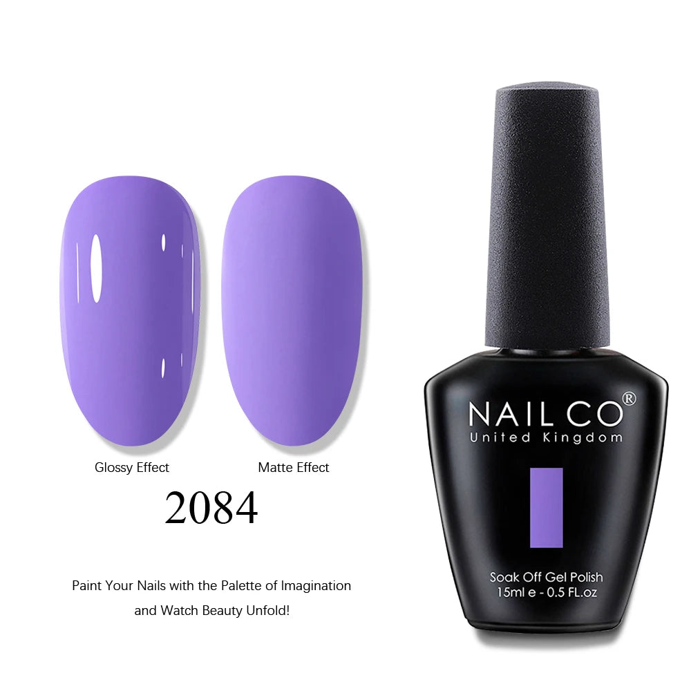 NAILCO UV Gel Nail Polish - Top & Base Coat Set | Soak Off
