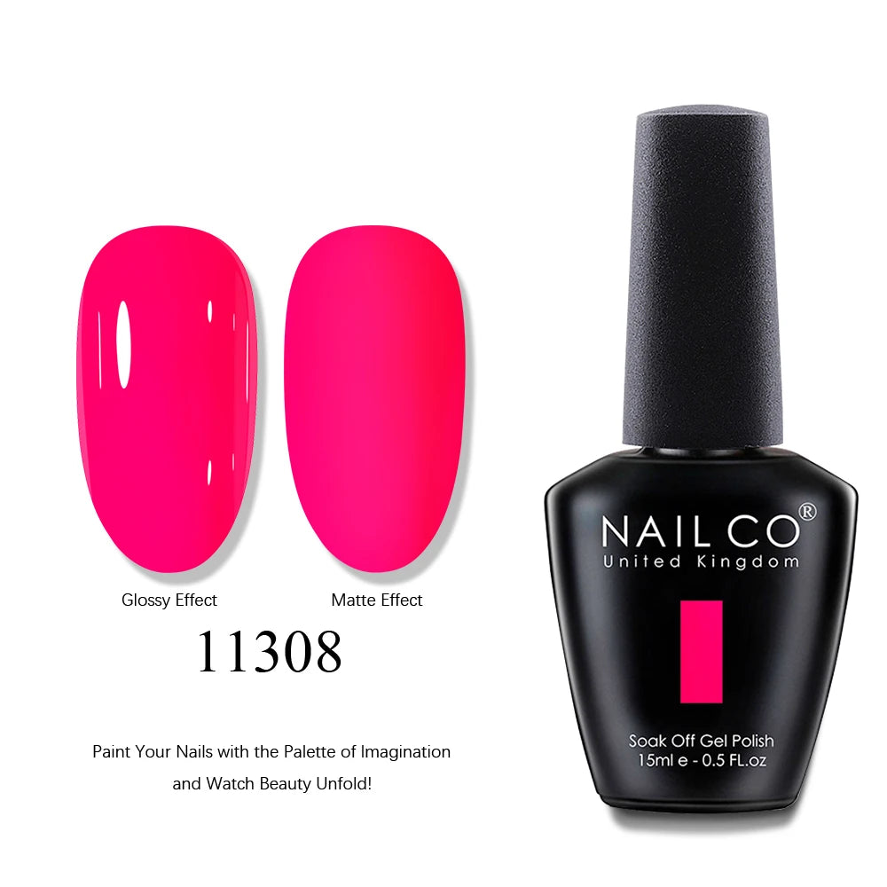 NAILCO UV Gel Nail Polish - Top & Base Coat Set | Soak Off