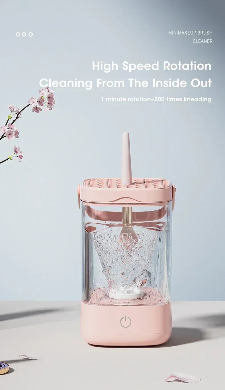 3-in-1 Electric Makeup Brush Cleaner - USB Portable