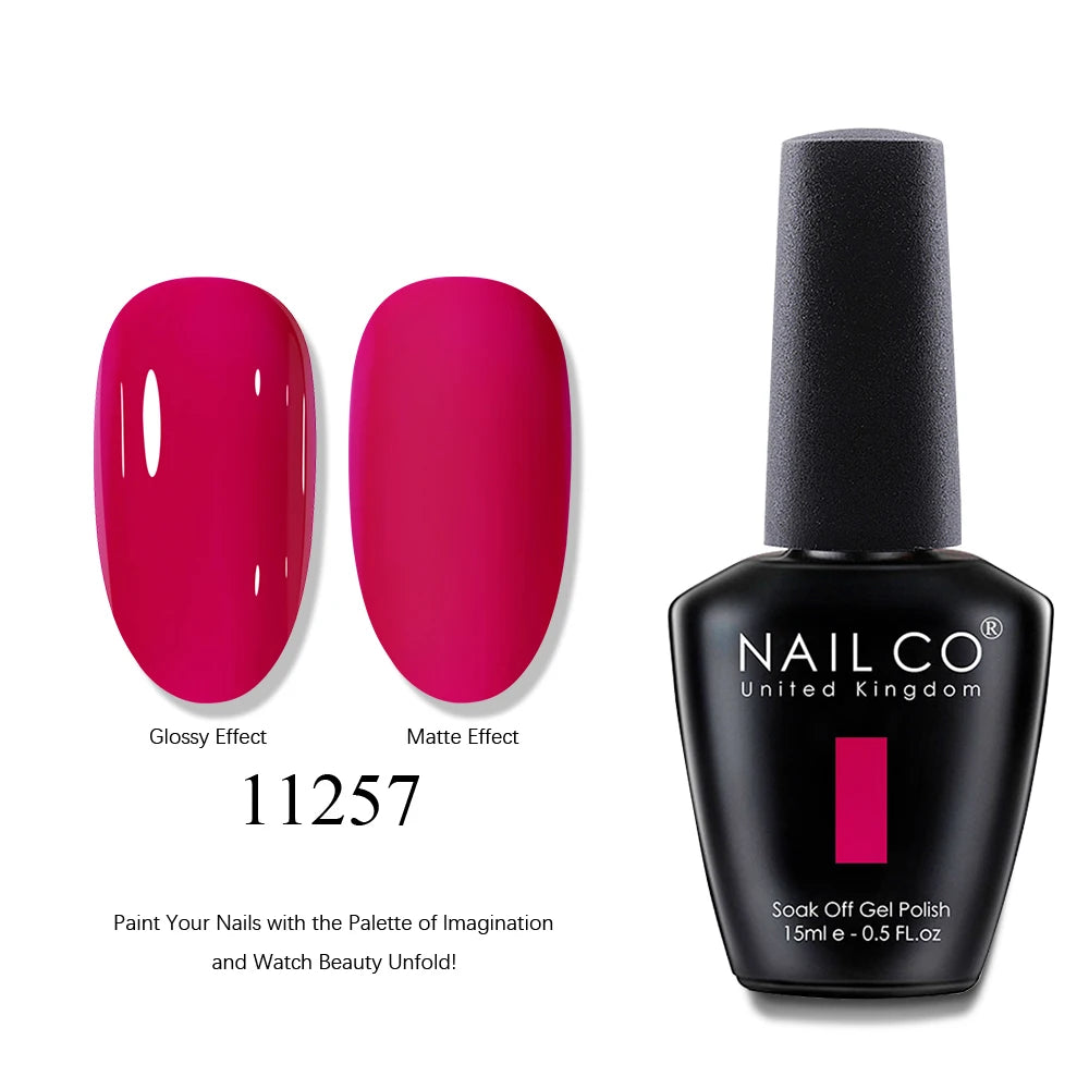 NAILCO UV Gel Nail Polish - Top & Base Coat Set | Soak Off