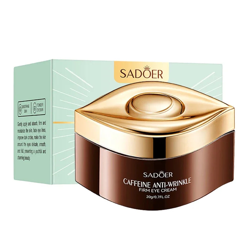 SADOER Caffeine Eye Cream - Anti Dark Circles & Eye Bags | Firming Treatment