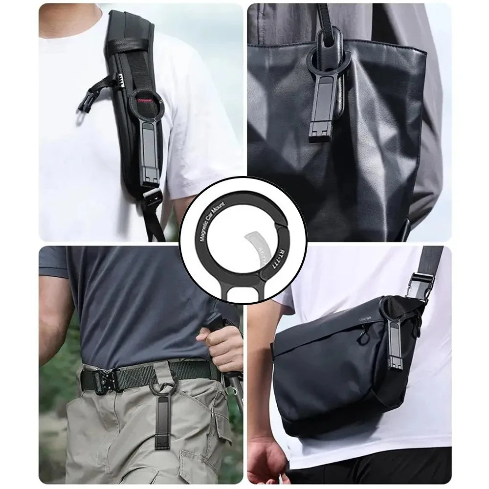 Magnetic Phone Tripod with Carabiner Mount