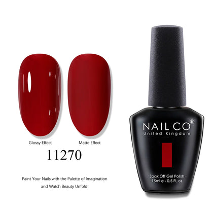 NAILCO UV Gel Nail Polish - Top & Base Coat Set | Soak Off