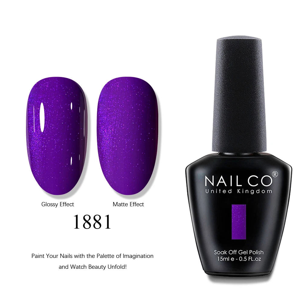 NAILCO UV Gel Nail Polish - Top & Base Coat Set | Soak Off