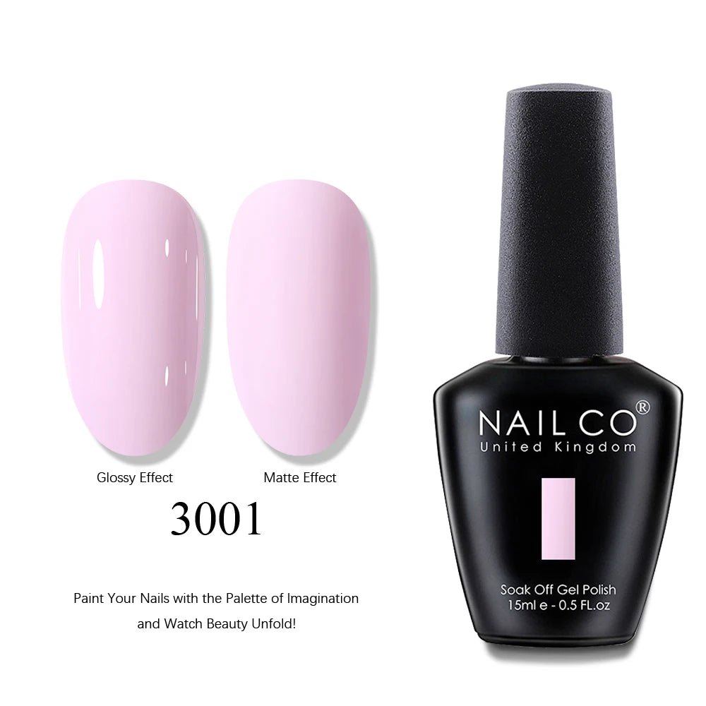 NAILCO UV Gel Nail Polish - Top & Base Coat Set | Soak Off