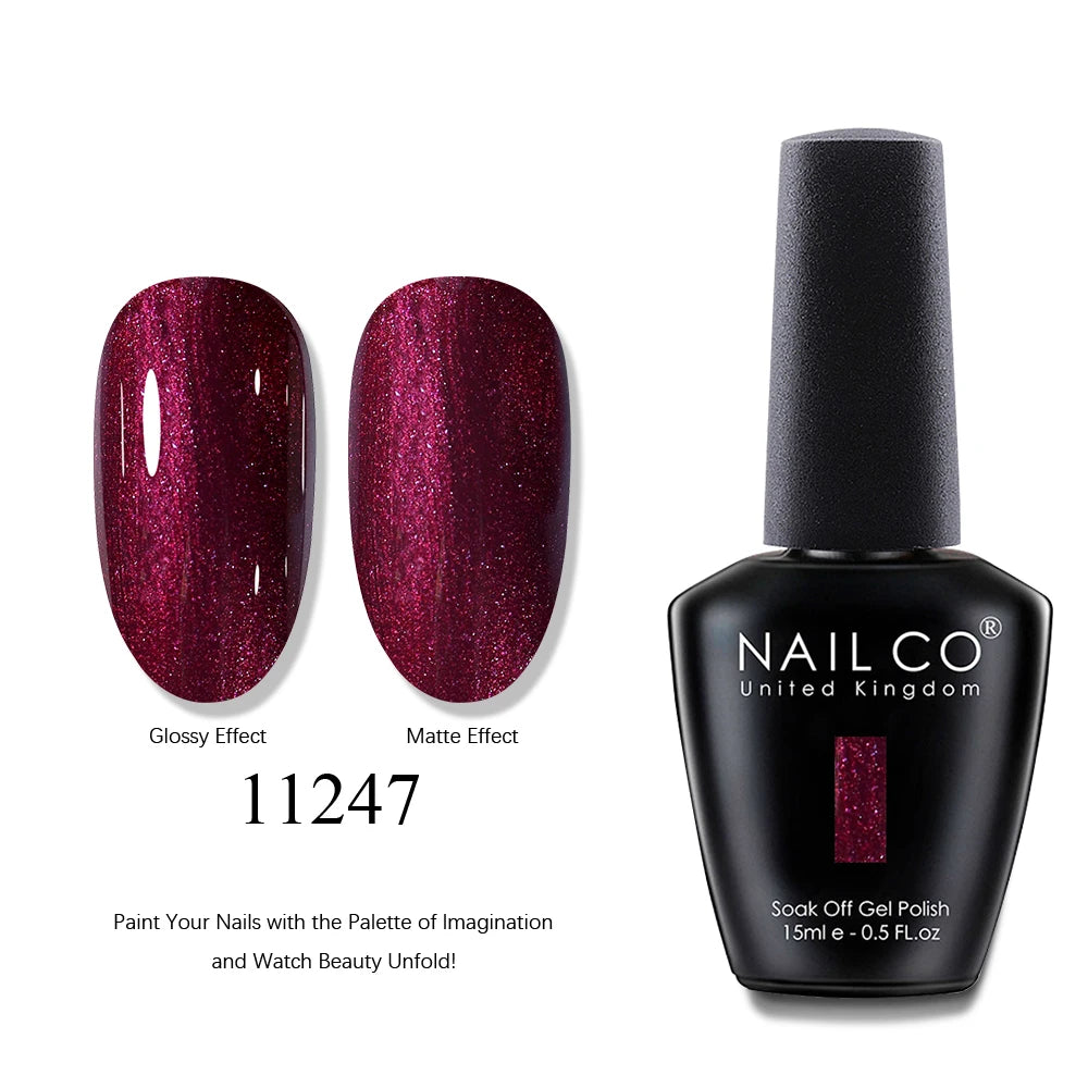 NAILCO UV Gel Nail Polish - Top & Base Coat Set | Soak Off