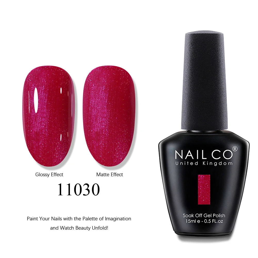 NAILCO UV Gel Nail Polish - Top & Base Coat Set | Soak Off