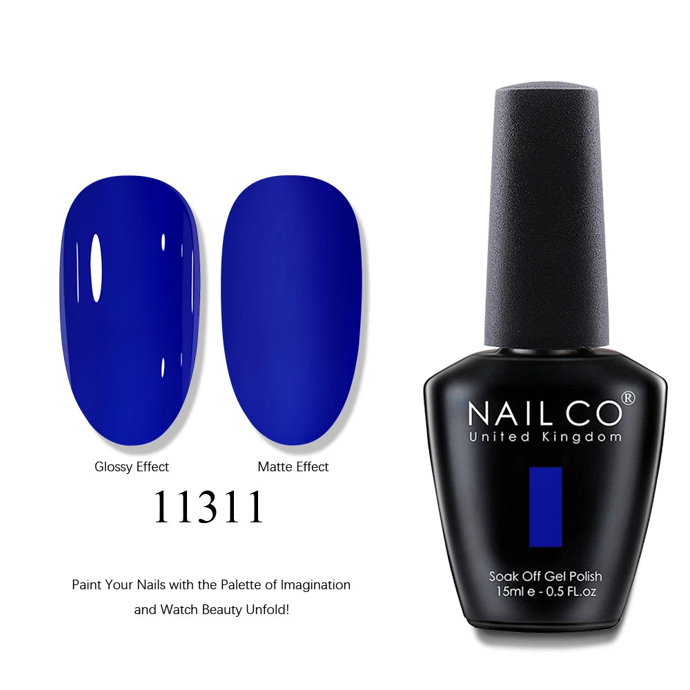 NAILCO UV Gel Nail Polish - Top & Base Coat Set | Soak Off