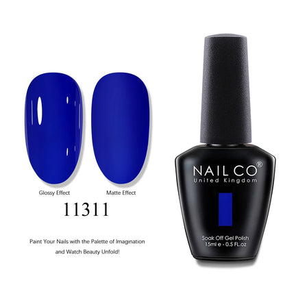 NAILCO UV Gel Nail Polish - Top & Base Coat Set | Soak Off
