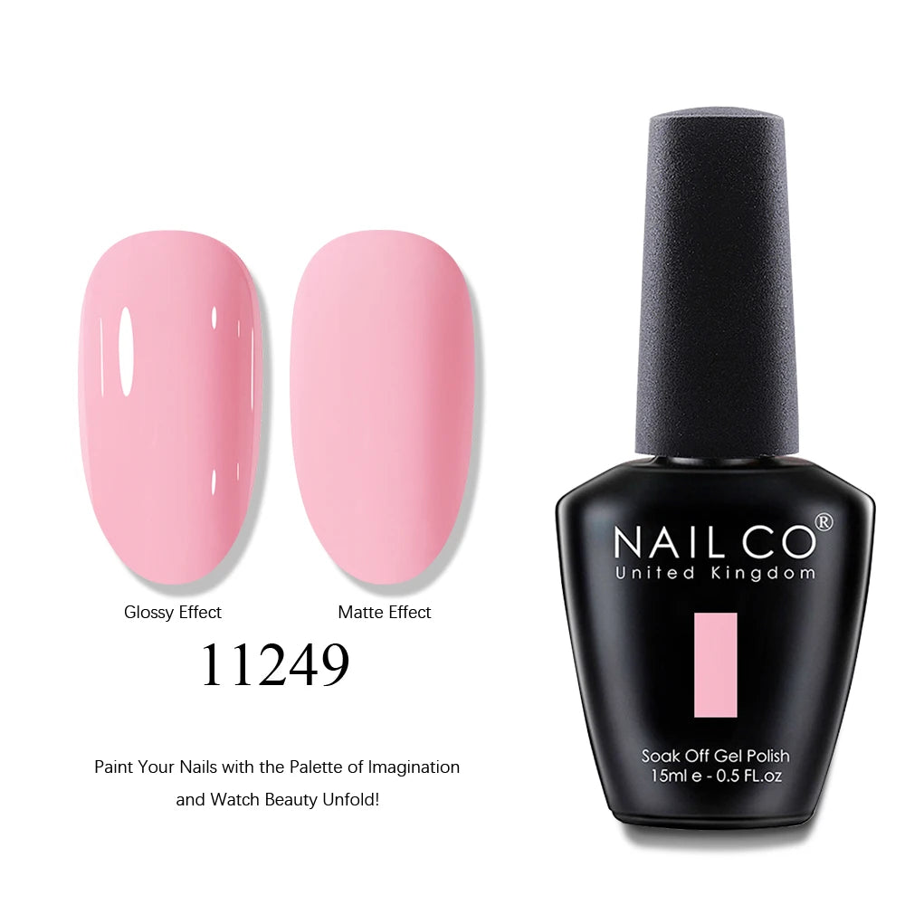 NAILCO UV Gel Nail Polish - Top & Base Coat Set | Soak Off