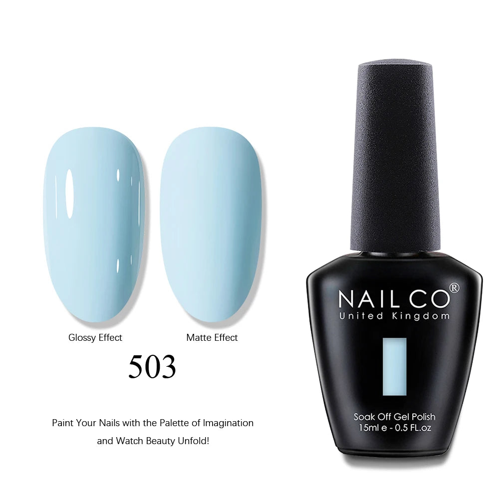 NAILCO UV Gel Nail Polish - Top & Base Coat Set | Soak Off