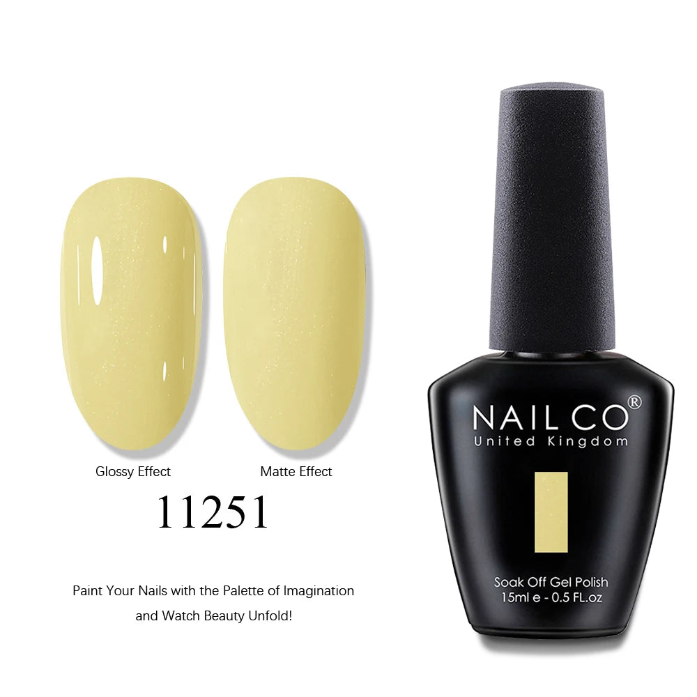 NAILCO UV Gel Nail Polish - Top & Base Coat Set | Soak Off