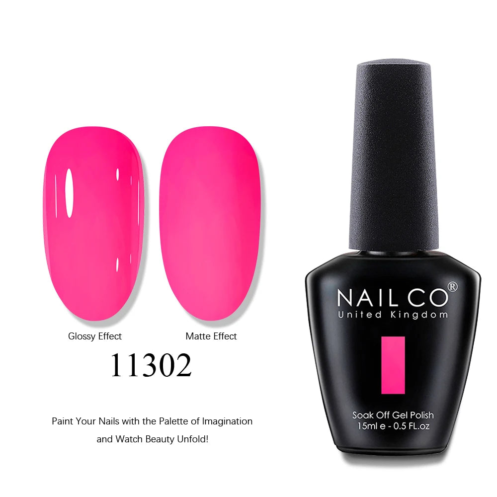 NAILCO UV Gel Nail Polish - Top & Base Coat Set | Soak Off