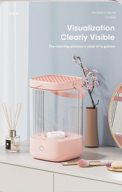 3-in-1 Electric Makeup Brush Cleaner - USB Portable