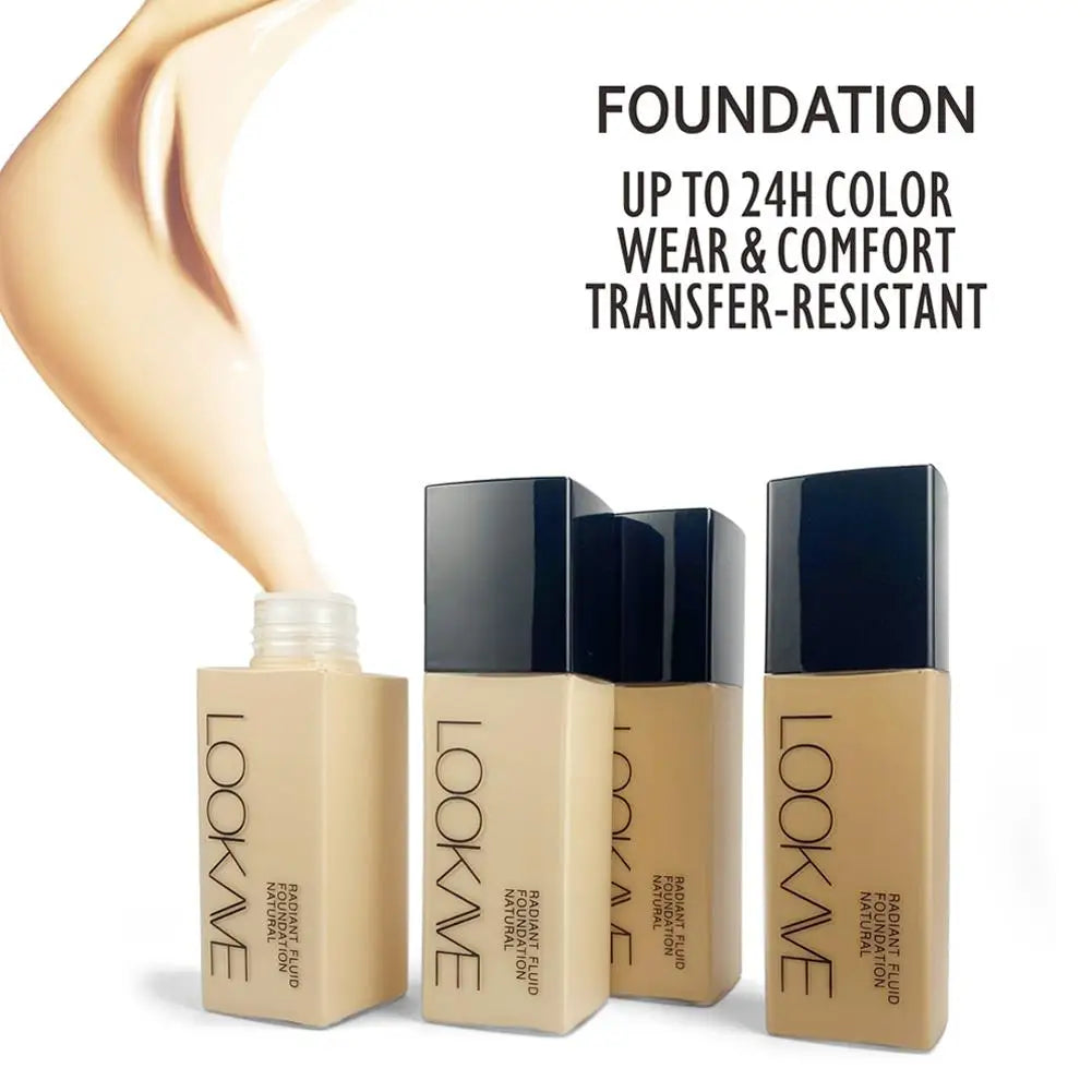 LOOKAVE Matte Liquid Foundation - Full Coverage
