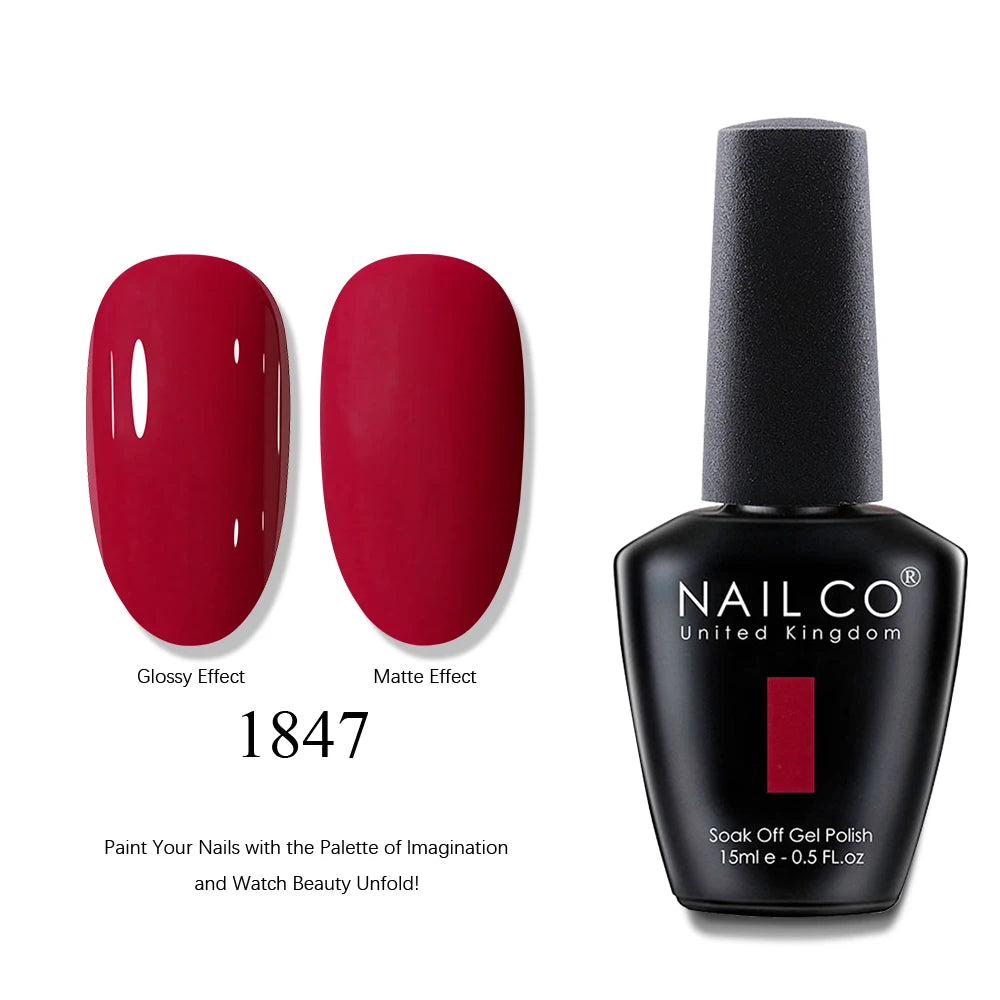 NAILCO UV Gel Nail Polish - Top & Base Coat Set | Soak Off