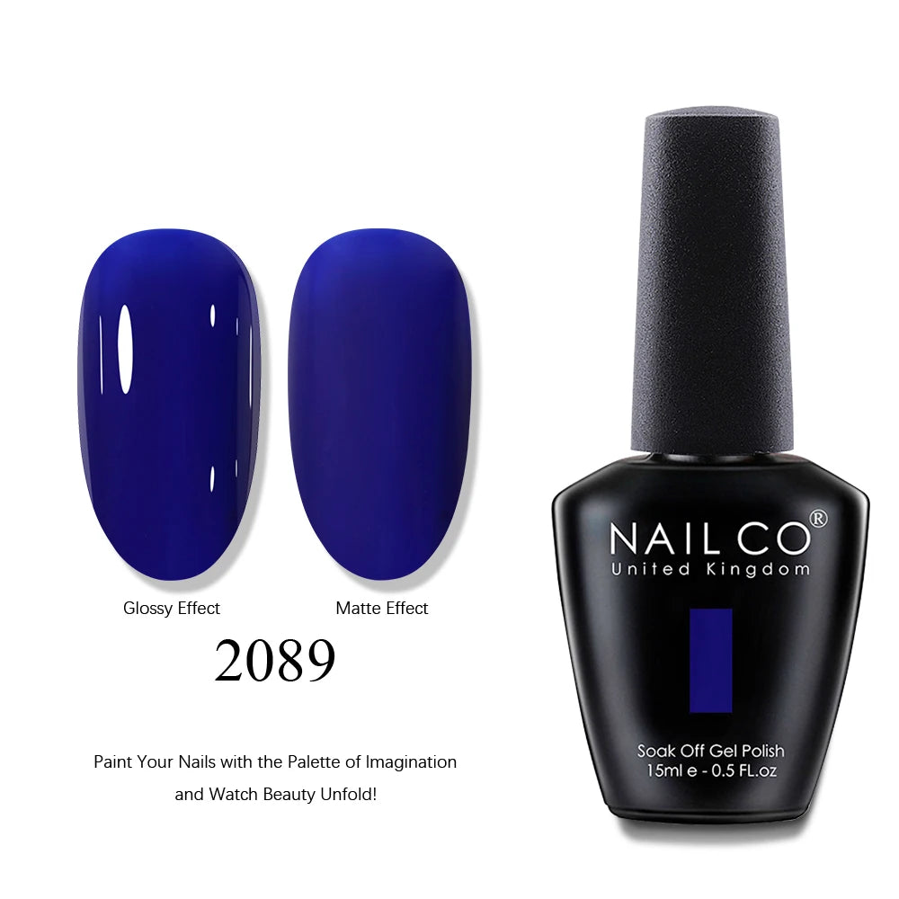 NAILCO UV Gel Nail Polish - Top & Base Coat Set | Soak Off