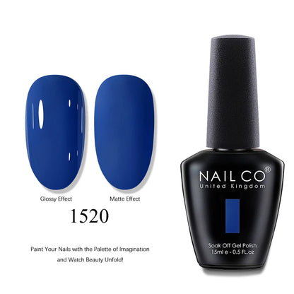 NAILCO UV Gel Nail Polish - Top & Base Coat Set | Soak Off