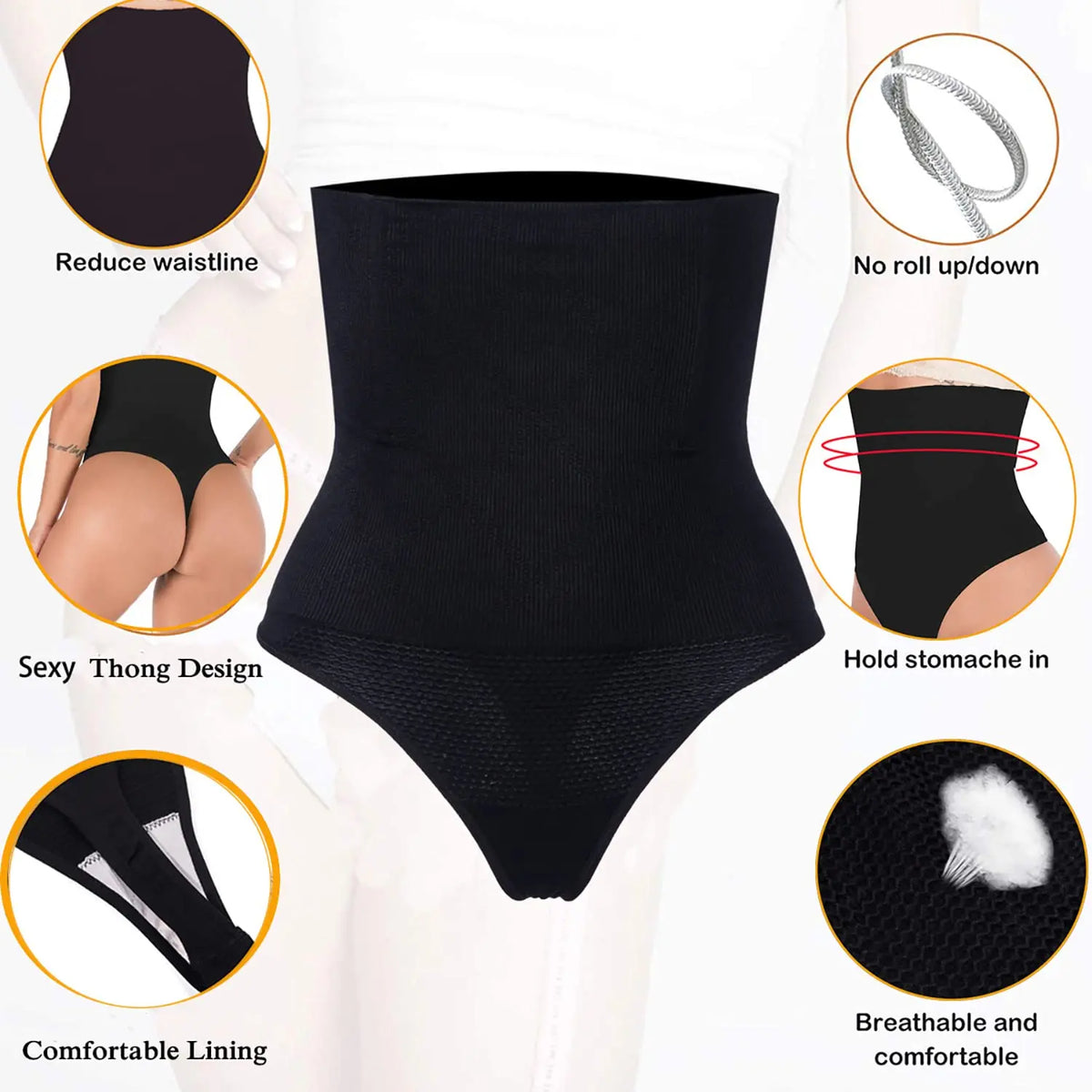 High Waist Shapewear Shorts - Tummy Control & Butt Lift | Body Shaper