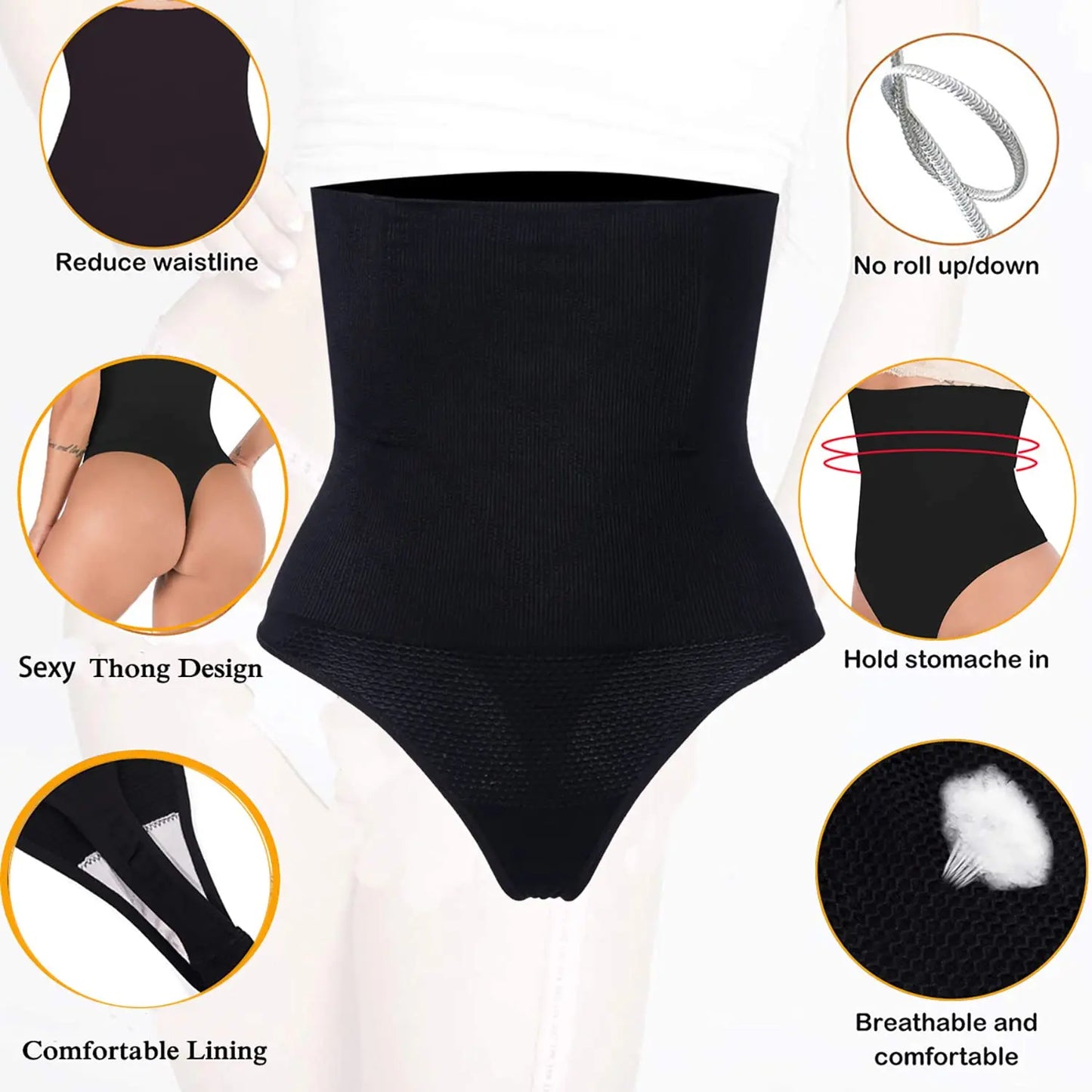 High Waist Shapewear Shorts - Tummy Control & Butt Lift | Body Shaper