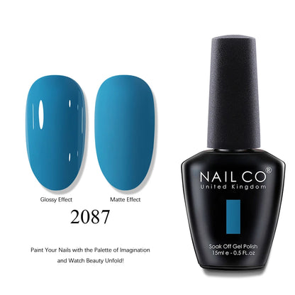 NAILCO UV Gel Nail Polish - Top & Base Coat Set | Soak Off