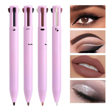 4-in-1 Makeup Pen - Eyeliner, Lip Liner, Eyebrow & Highlighter