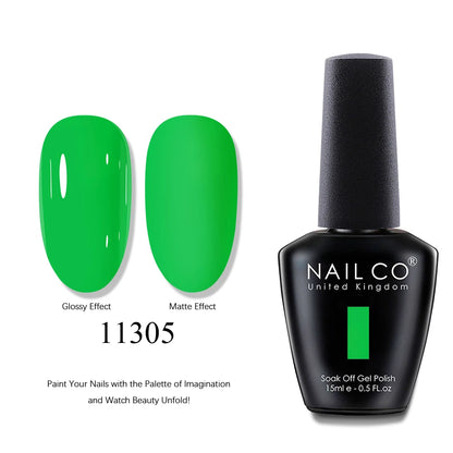 NAILCO UV Gel Nail Polish - Top & Base Coat Set | Soak Off
