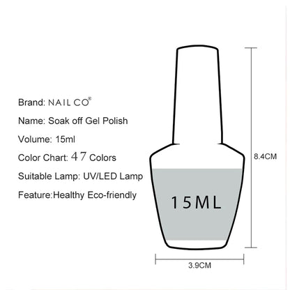 NAILCO UV Gel Nail Polish - Top & Base Coat Set | Soak Off