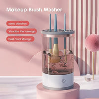3-in-1 Electric Makeup Brush Cleaner - USB Portable